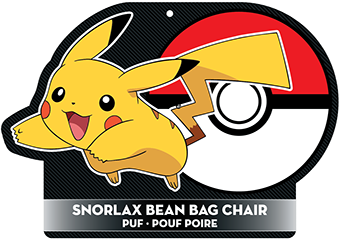 Pokémon Snorlax Bean Bag Chair Hangtag Front