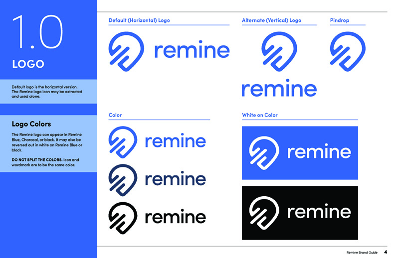 Remine Brand Guide Logo Usage